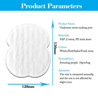 Underarm Sweat Pad Colar Desodorização almofada 20 pcs Em uma bolsa