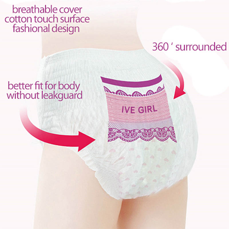 almofadas sanitárias estilo calça
