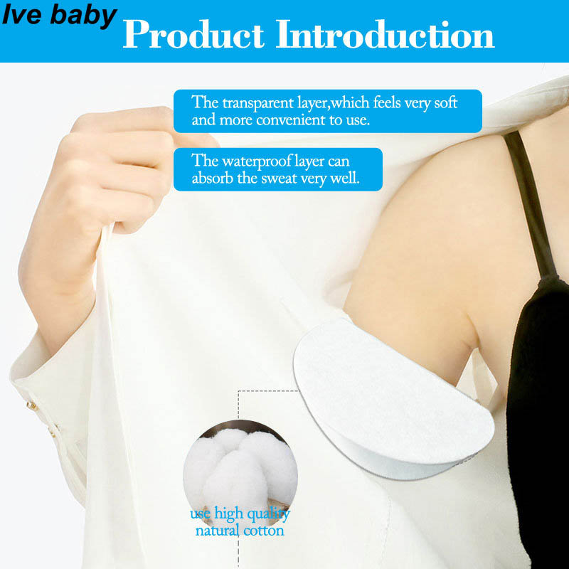 descartável Respirável Armpit submarino almofadas de suor para undershirts limpos